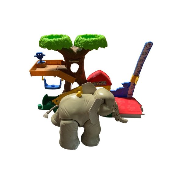 Fisher Price Little People Zoo With Elephant FLAWS - Picture 1 of 11